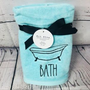 Rae Dunn BATH bathtub Hand Towels Set of 2
